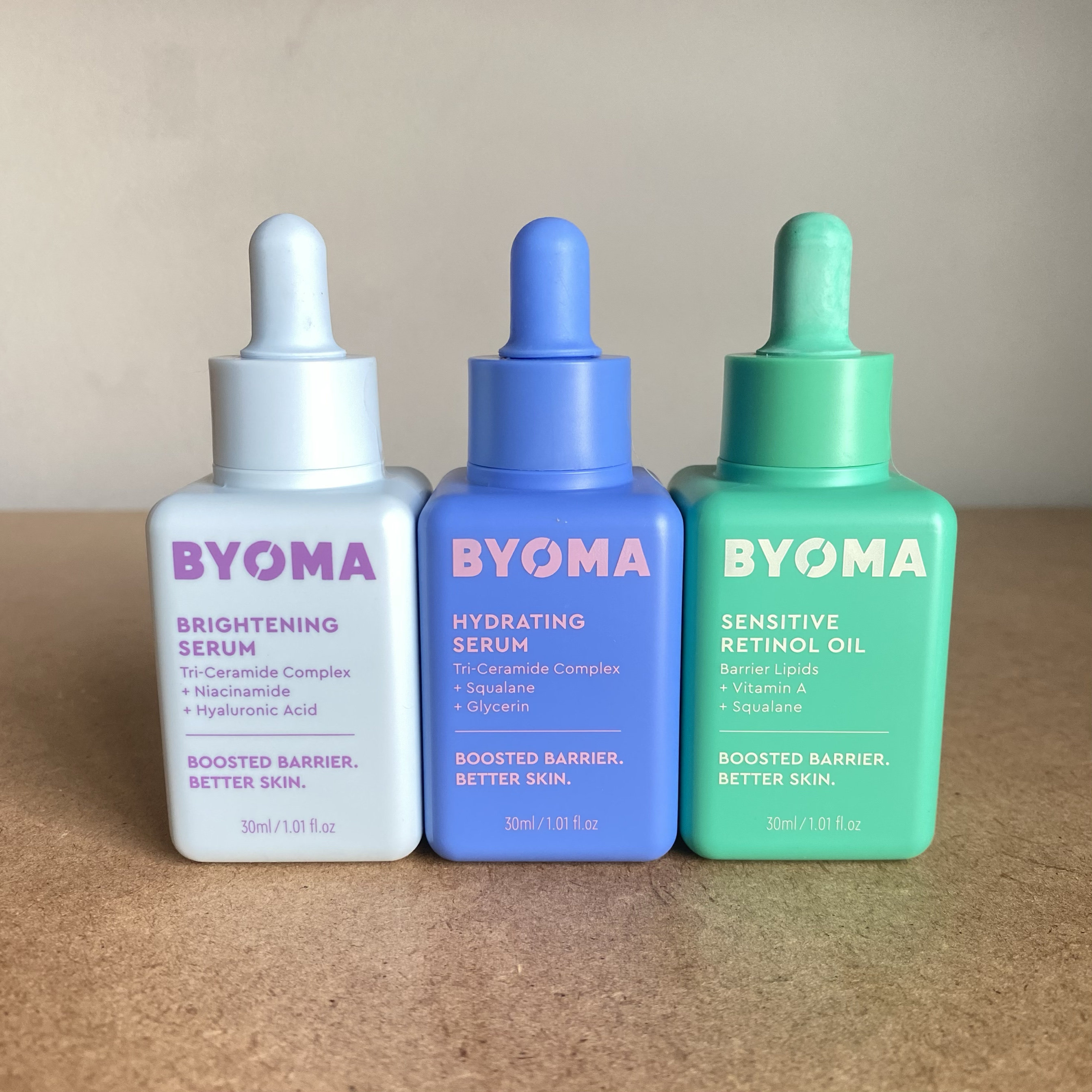 现货！美国小众Byoma补水保湿/净化/亮白精华30ml修护油/面膜