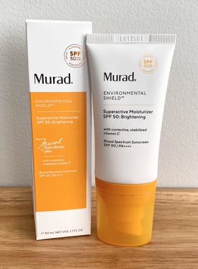 美国Murad  Brightening Moisturizer SPF50 VC提亮亢氧防晒50ml