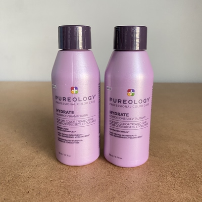 美国Pureology普若绮 保湿锁色氨基酸水盈洗发水/护发素50ml