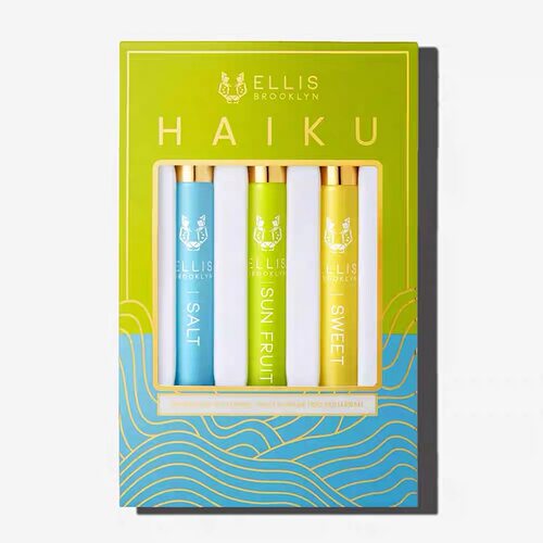 现货Ellis Brooklyn HAIKU滚珠香水10ml套装Salt/Sun Fruit/Sweet