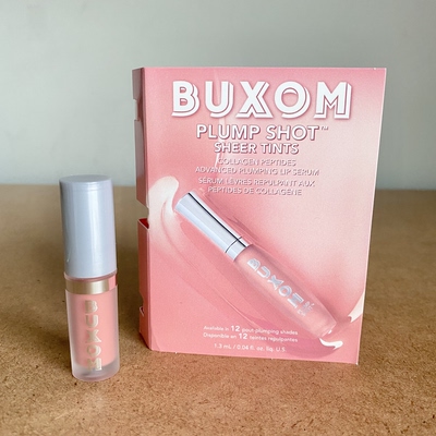美国Buxom Plump Shot Collagen-Infused唇蜜1.3ml小样Soft Blush