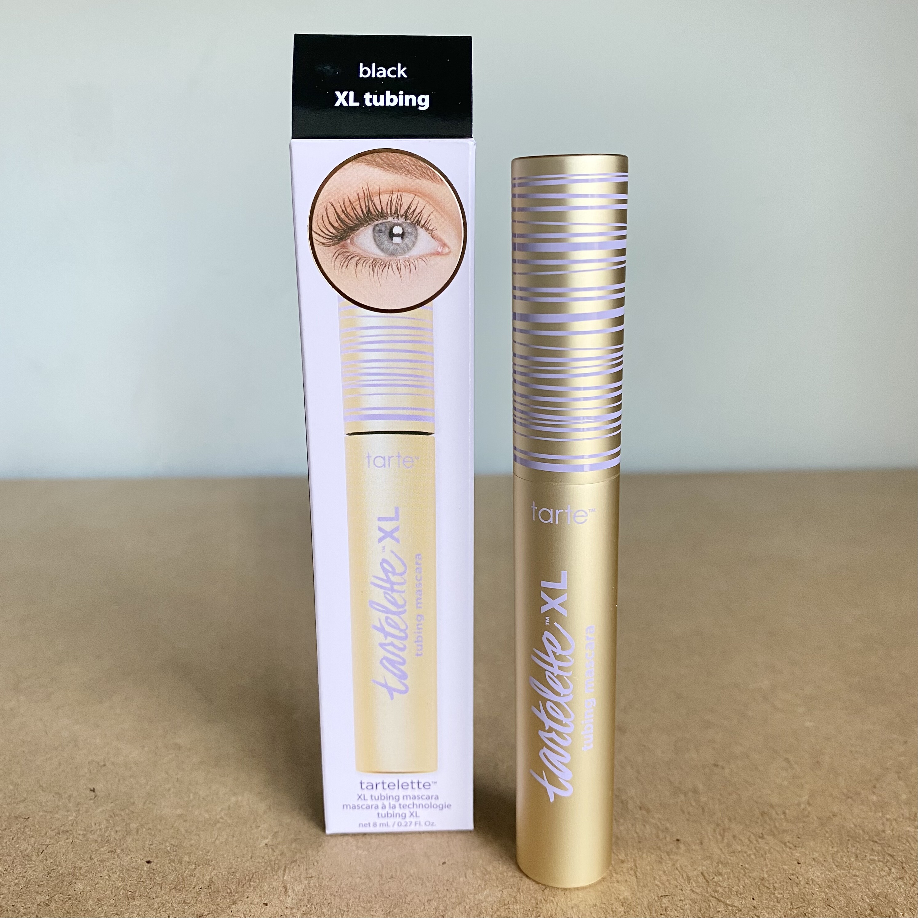 Tarte金管XL加强版睫毛膏tartelette tubing管状纤维抗晕纤长浓密