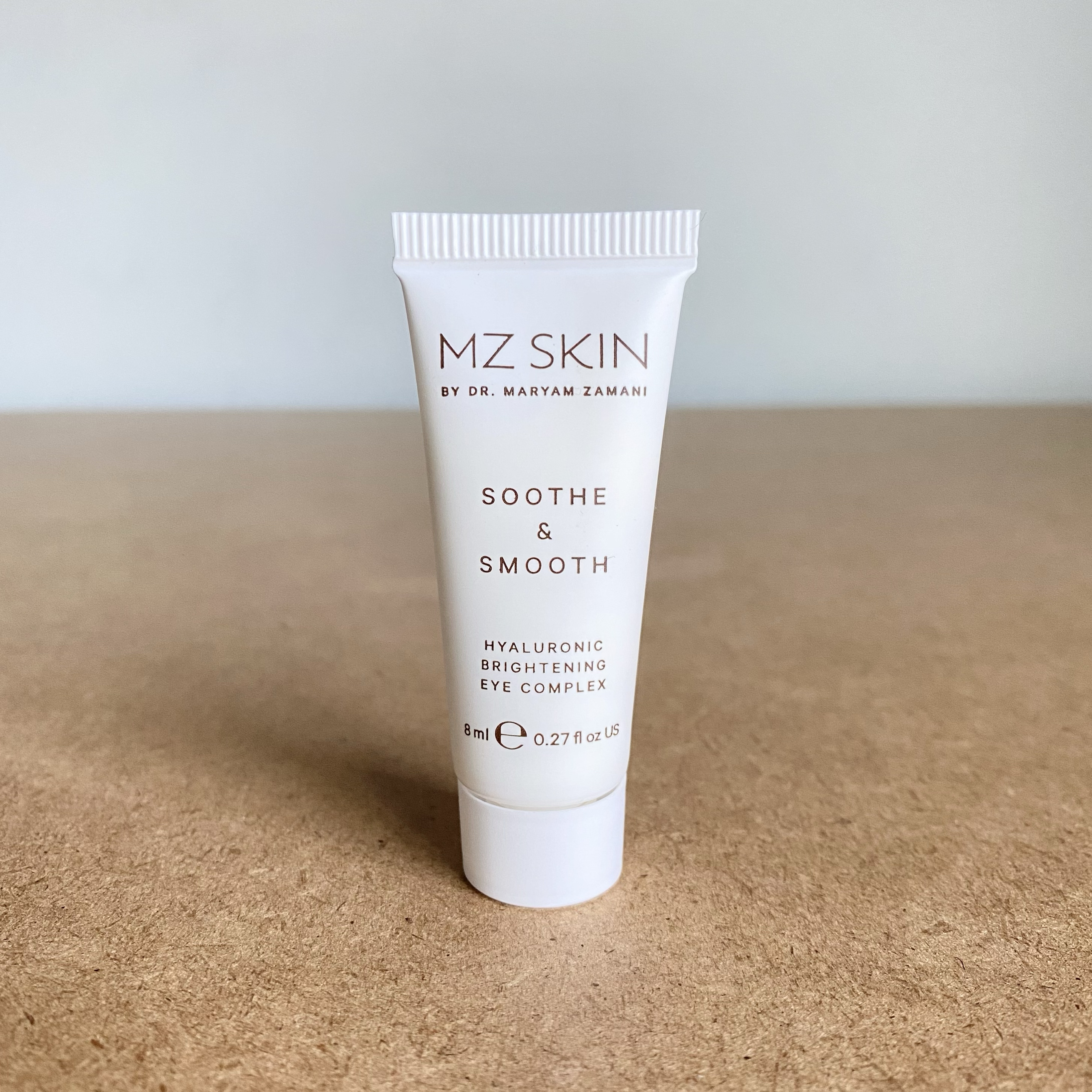 眼周膨弹！英国MZ Skin羊胎素胶原蛋白亮眼淡纹抗暗沉眼霜8ml中样
