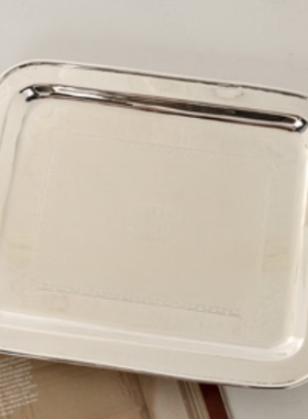印度进口家居饰品托盘样板间吧台厨房茶几黄铜果盘组合搭配系列