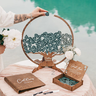 手工签到板幼儿园毕业同学录婚礼结婚毕业纪念册开业户外请柬框册