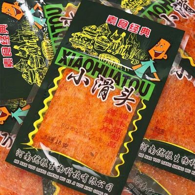 小滑头辣条麻辣豆皮老式大辣片8090后儿时怀旧零食小吃的休闲食品