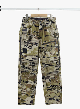 安德玛UA正品春秋新款男子休闲徒步迷彩狩猎梭织运动长裤1365609