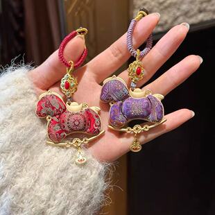 本命年小马挂件宋锦diy材料包中国风传统马年春节钥匙扣包包挂饰