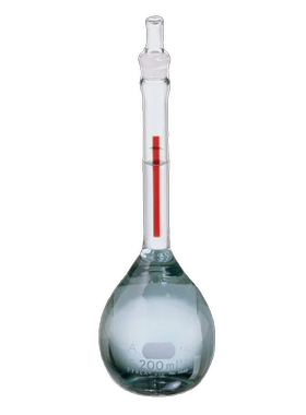 促销 PYREX/corning 5660-100 级终身红色容量瓶 带玻璃标准塞