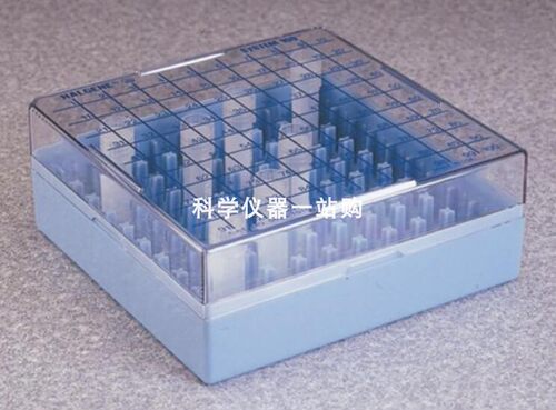 nalgene耐洁 5026-1010 PC100孔冻存管柱式冻存盒 133*133*52mm