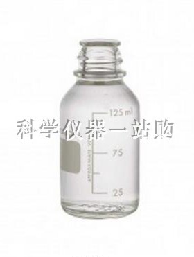 美国惠顿正品 wheaton 219755 带刻度培养基瓶125mL 无色透明带盖