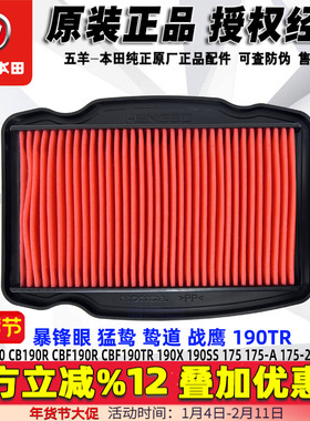 五羊本田暴锋眼CB190R鸷道空滤猛鸷战鹰CBF190TR空滤器空气滤芯
