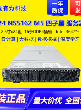 I24 NS5162 M5四子星服务器双路3647针cpu24盘位大存储数据准系统