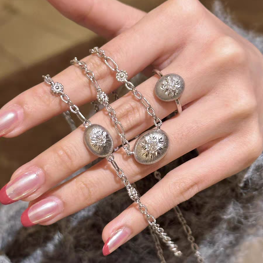 S925纯银！拉丝小银豆小金豆手链项链戒指意大利工艺布家风轻奢,饰品/流行首饰/时尚饰品新,银饰项链,淘宝优惠券,粉丝福利购,淘宝优惠卷