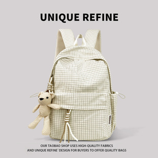 简约书包初高中生大学生轻便双肩包 背包双肩女2025新款 1221 新品