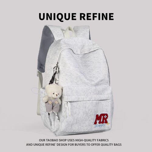 美式复古高颜值女学生双肩书包