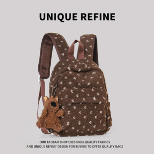 背包双肩女2025新款 高颜值通勤双肩包大容量大学生背包 新品 1202