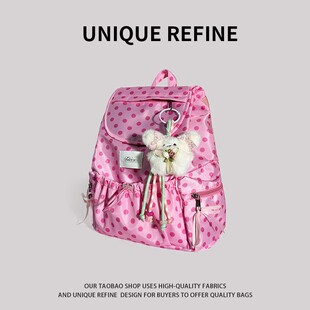 小众设计感双肩包大容量书包 少女波点背包女2025新款 0909 新品