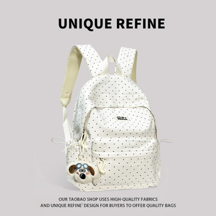 0802#新品 2025新款日系书包少女高颜值背包初中生高中校园双肩包