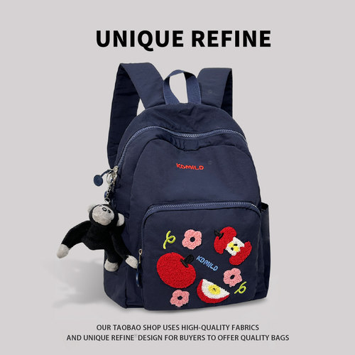 深色耐脏#书包女初中生高中双肩