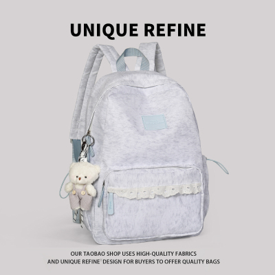 女学生大容量简约百搭双肩包书包