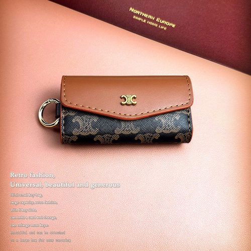 大容量多功能复古钥匙包