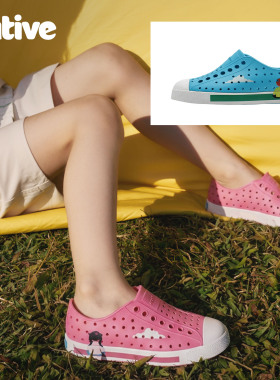 2026款native洞洞鞋男女儿童包头凉鞋超轻防水沙滩鞋亲子款一脚蹬