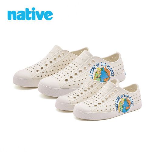 native小王子联名软底透气洞洞鞋