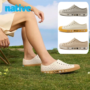 包头凉鞋 女厚底增高沙滩时尚 jefferson沿条狗狗洞洞鞋 2025native