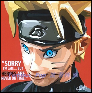 日本动漫挂画面包超人/ 晴天小猪Pig/皮卡丘比卡丘/火影忍者鸣人