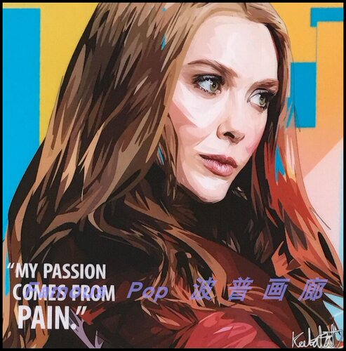绯红女巫紅魔女ScarletWitch画