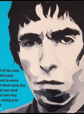 烂泥利亚姆.加拉格尔Liam Gallagher连恩盖勒格泰国波普艺术挂画