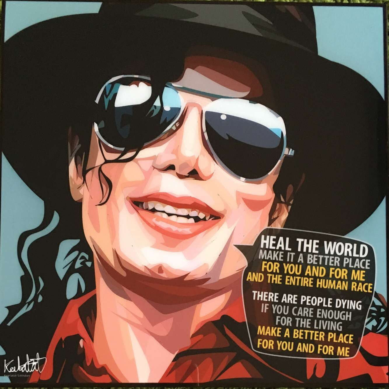 FamousPop波普艺术装饰挂画摇滚巨星迈克尔杰克逊Michael Jackson
