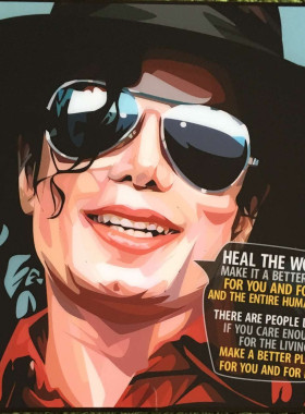 FamousPop波普艺术装饰挂画摇滚巨星迈克尔杰克逊Michael Jackson