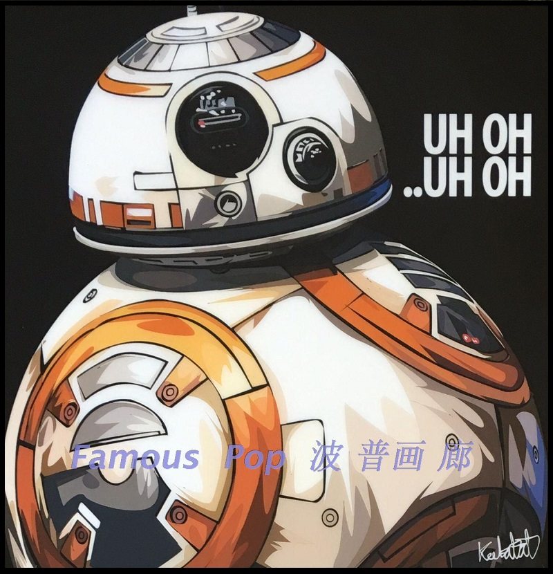 星球大战挂画bb-8天行者卢克luke尤达人yoda达斯.摩尔/莱娅公主