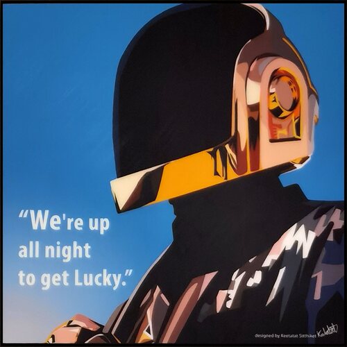 蠢朋克DaftPunk傻瓜朋克挂画