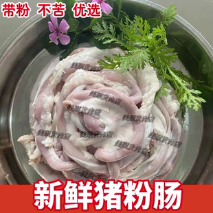 粉肠新鲜猪小肠不苦白切竹肠现杀猪内脏烧烤食品卤菜全国包邮