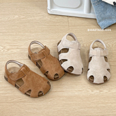 宝宝学步鞋 儿童勃肯凉鞋 女童镂空复古凉拖男童沙滩鞋 新款 2026夏季