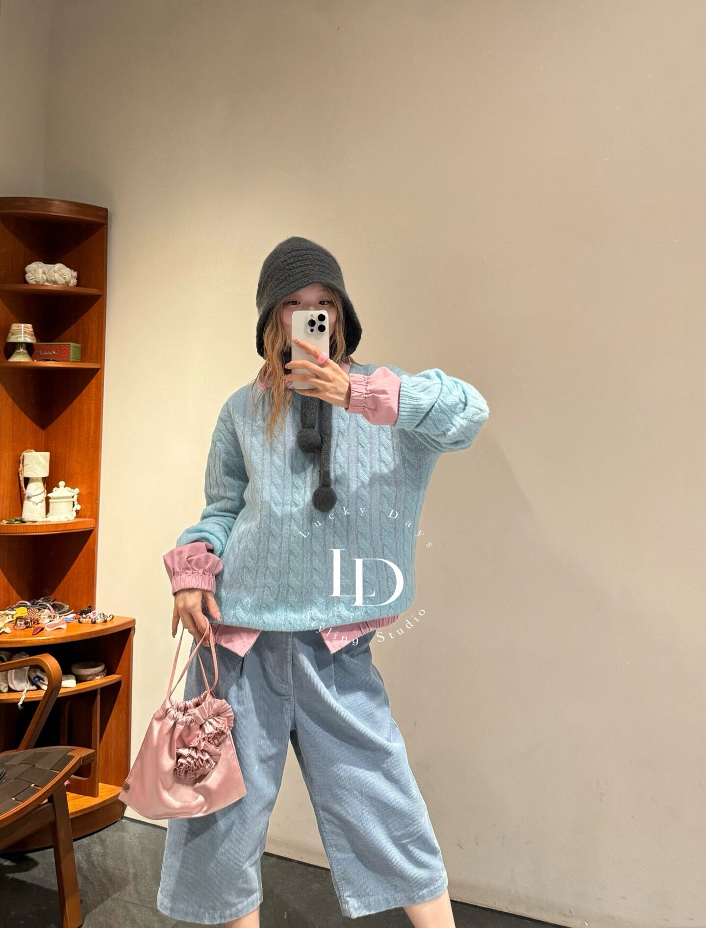 非实价2026秋季新款时尚气质高品质宽松百搭休闲显瘦羊绒上衣女