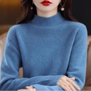 大码 毛衣圆领套头短款 针织衫 宽松百搭打底针织 第二件0元