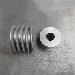 三角皮带轮B型4槽外径100-500mm铸铁电机轮四槽三角轮生铁皮带盘