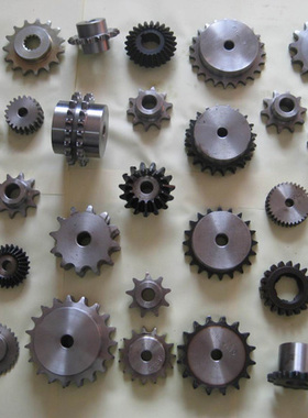 加工非标定做链轮齿轮联轴器锥齿轮各种材质链条伞齿轮齿条联轴器