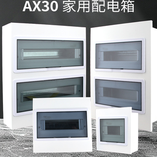 配电箱PZ30家用布线箱明装空气开关12回路强电布线盒箱漏电空开盒