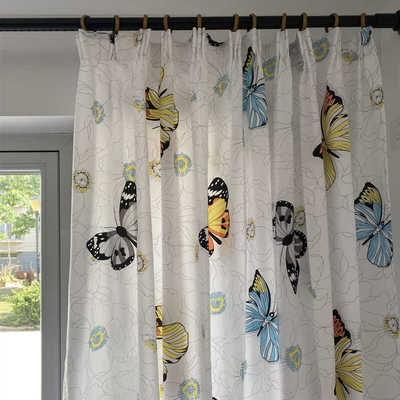 窗帘布料窗帘成品遮光钩子赠送