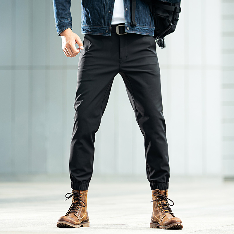 铁血龙牙新品束脚抓绒保暖软壳裤