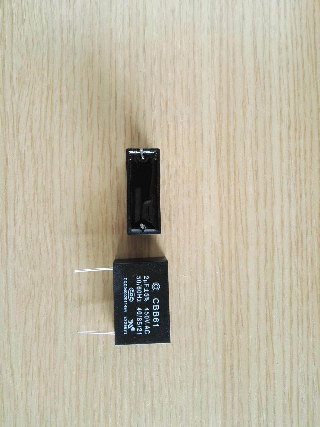 cbb61 2uf450vac创格原装ul/vde认证脚距40mm  启动电容 无极性