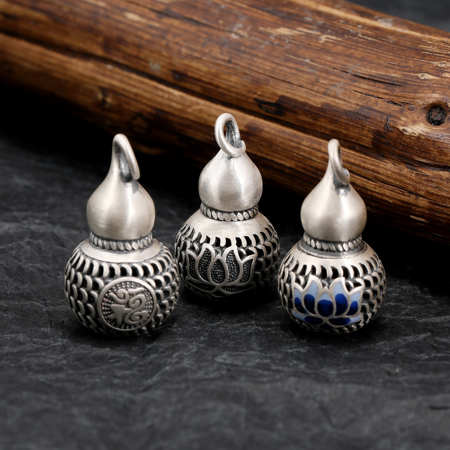 足银莲花滴釉镂空葫芦吊坠复古做旧福字吉言创意礼物钥匙口挂件,饰品/流行首饰/时尚饰品新,银饰吊坠,淘宝优惠券,粉丝福利购,淘宝优惠卷