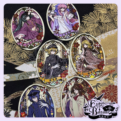 #现货#V+千本樱镜音 巡音 Meiko Kaito 初音 双闪徽章同人周边