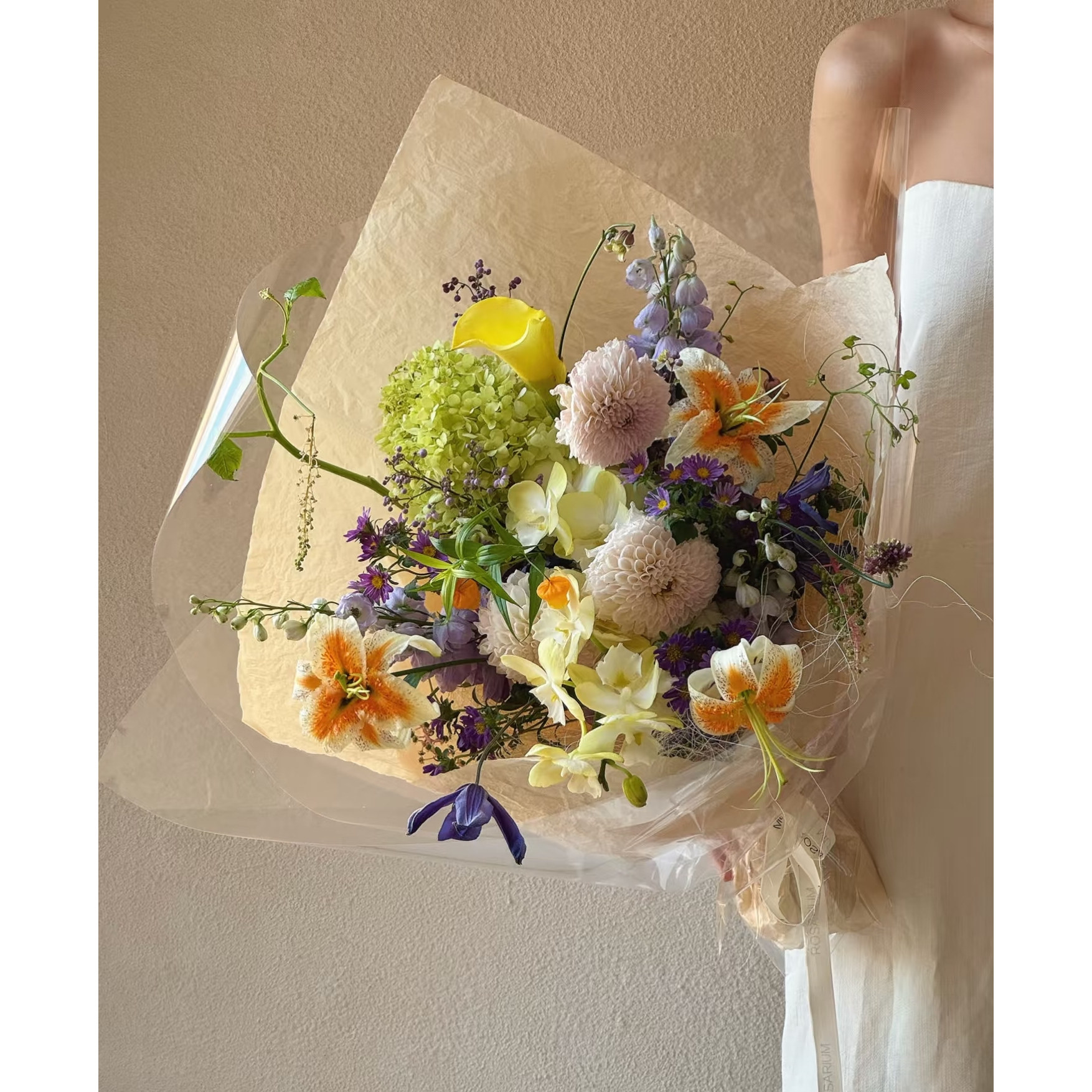爱丽丝小众百合精致轻奢生日花束北京鲜花同城南京上海杭州合肥