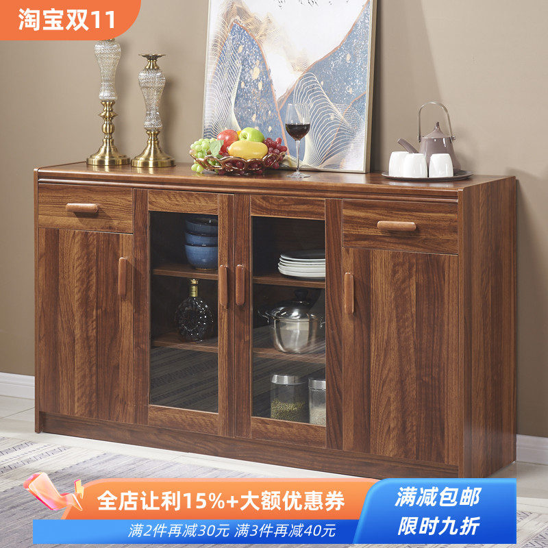 中式餐边柜大容量茶水简约现代